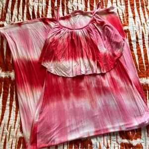 Tie dye beachy maxi dress